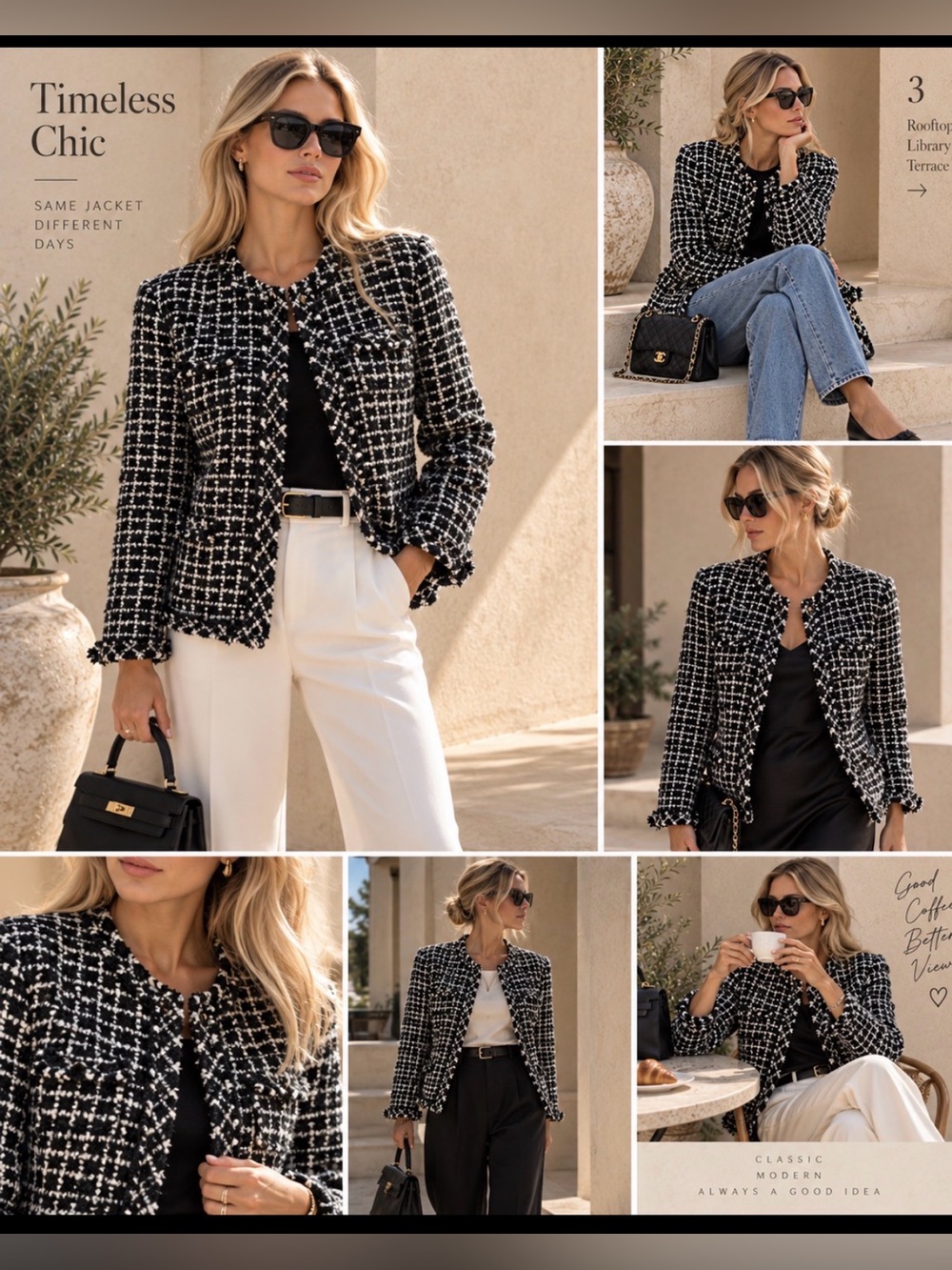 ✨SALE✨CHIC ✨J.CREW ✨Lady Classic Tweed jacket sz 6 price firm!